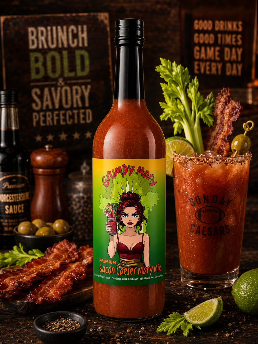 Grumpy Mary – Premium Bacon Caesar Mary Mix