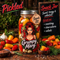 Grumpy Mary Pickled Snack Jar